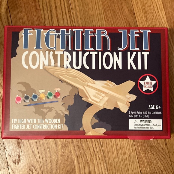 Toys New In Packaging Professor Puzzle Fighter Jet Construction Kit